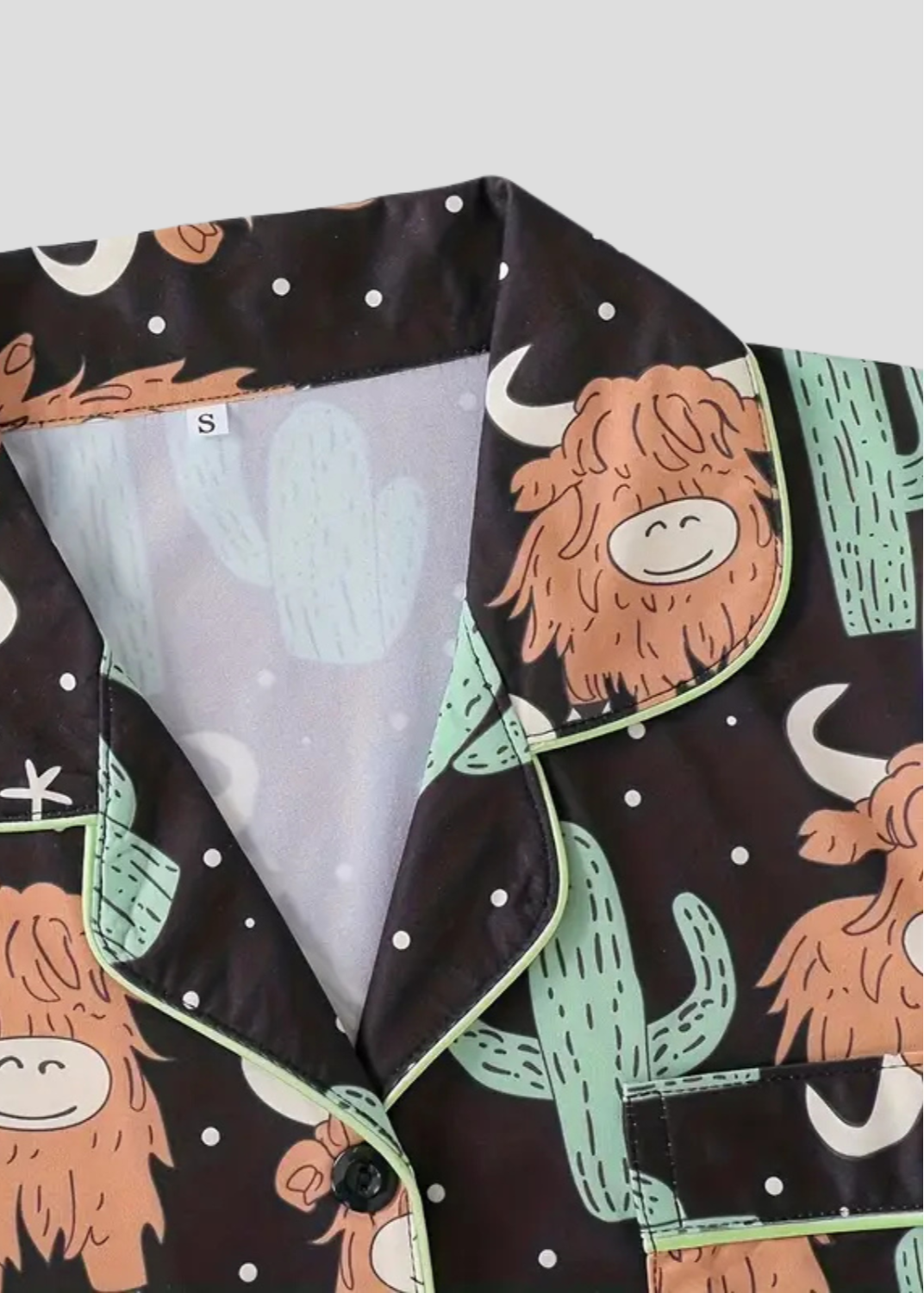 The Highland Cow Cactus Women's Pyjama Set
