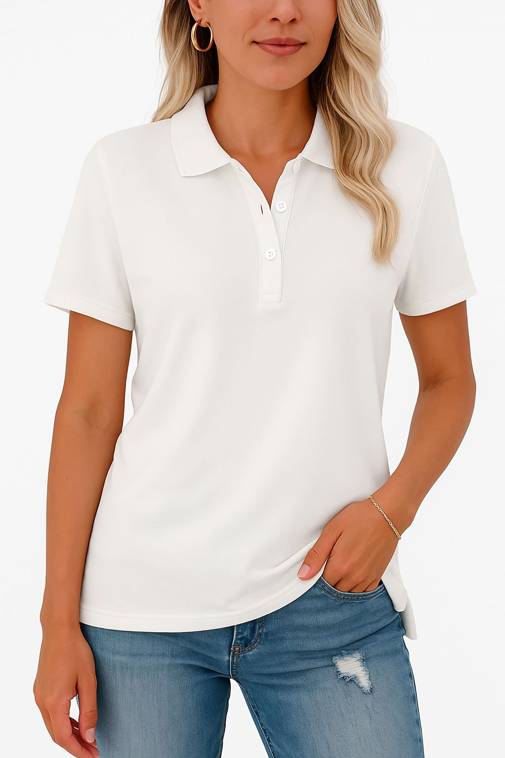 Julia – Breathable Polo Shirt with an Elegant Look