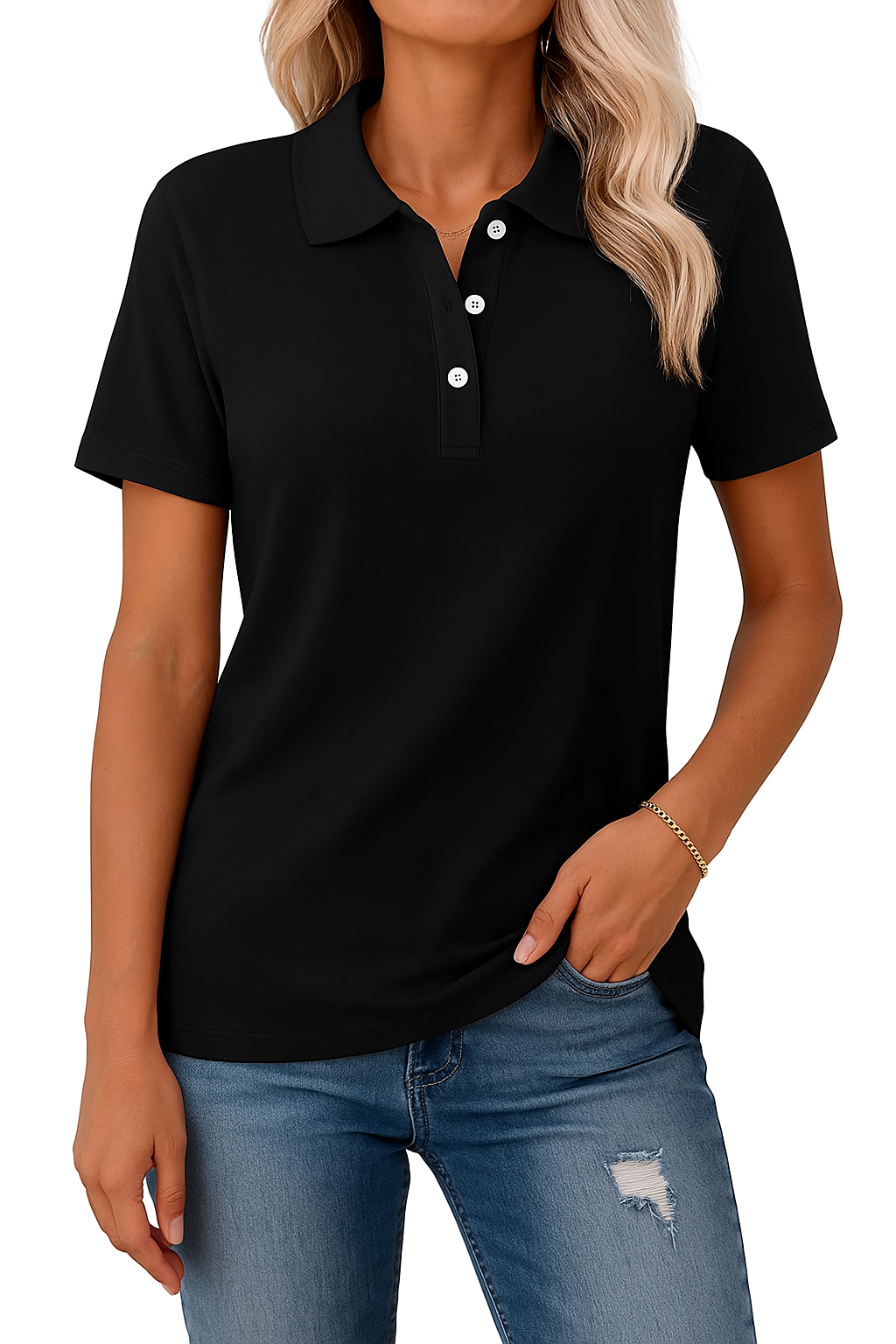 Julia – Breathable Polo Shirt with an Elegant Look