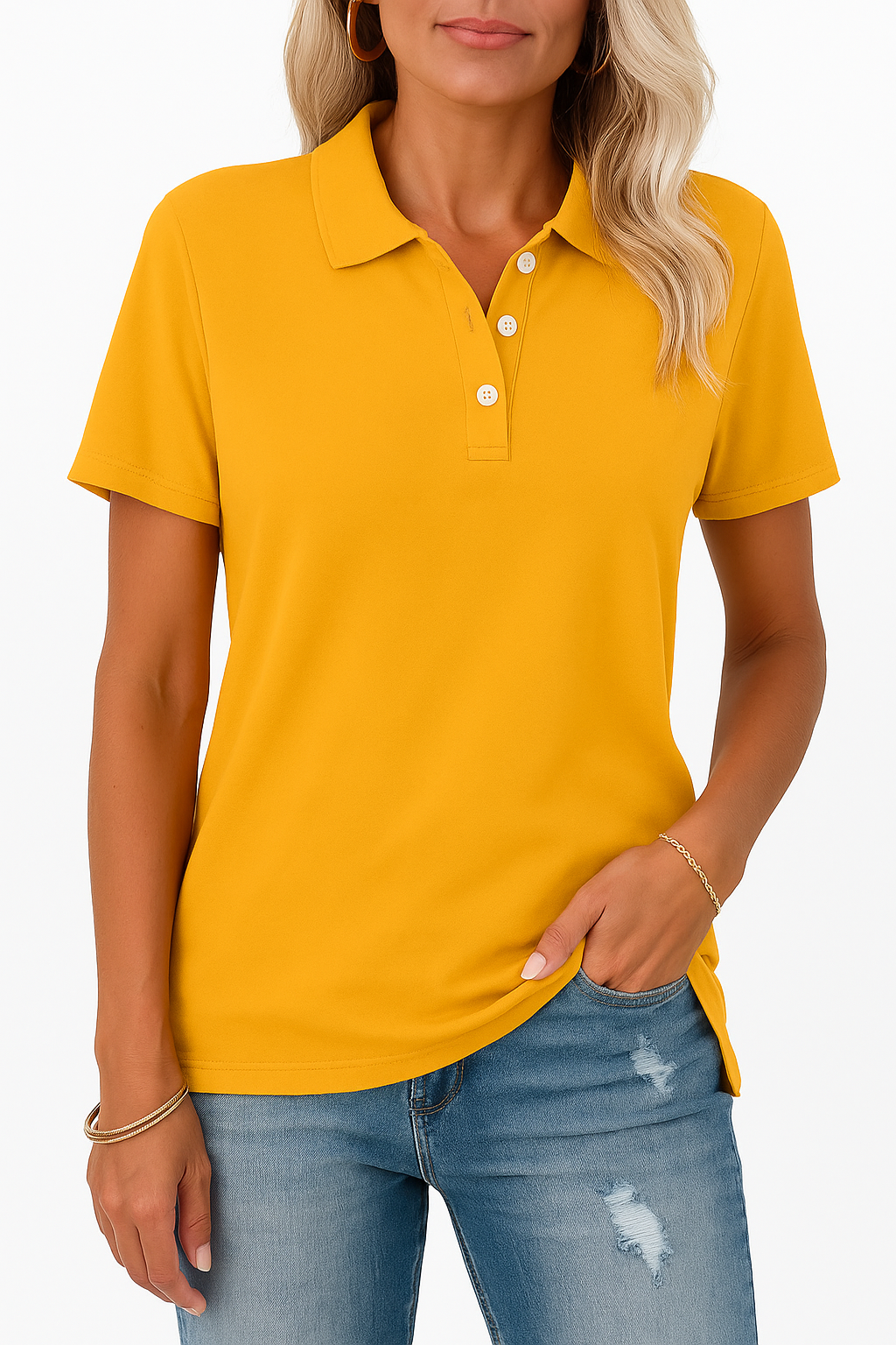 Julia – Breathable Polo Shirt with an Elegant Look