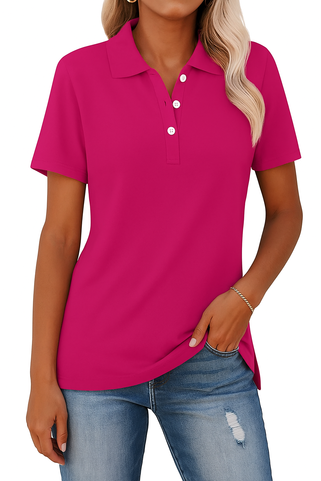 Julia – Breathable Polo Shirt with an Elegant Look