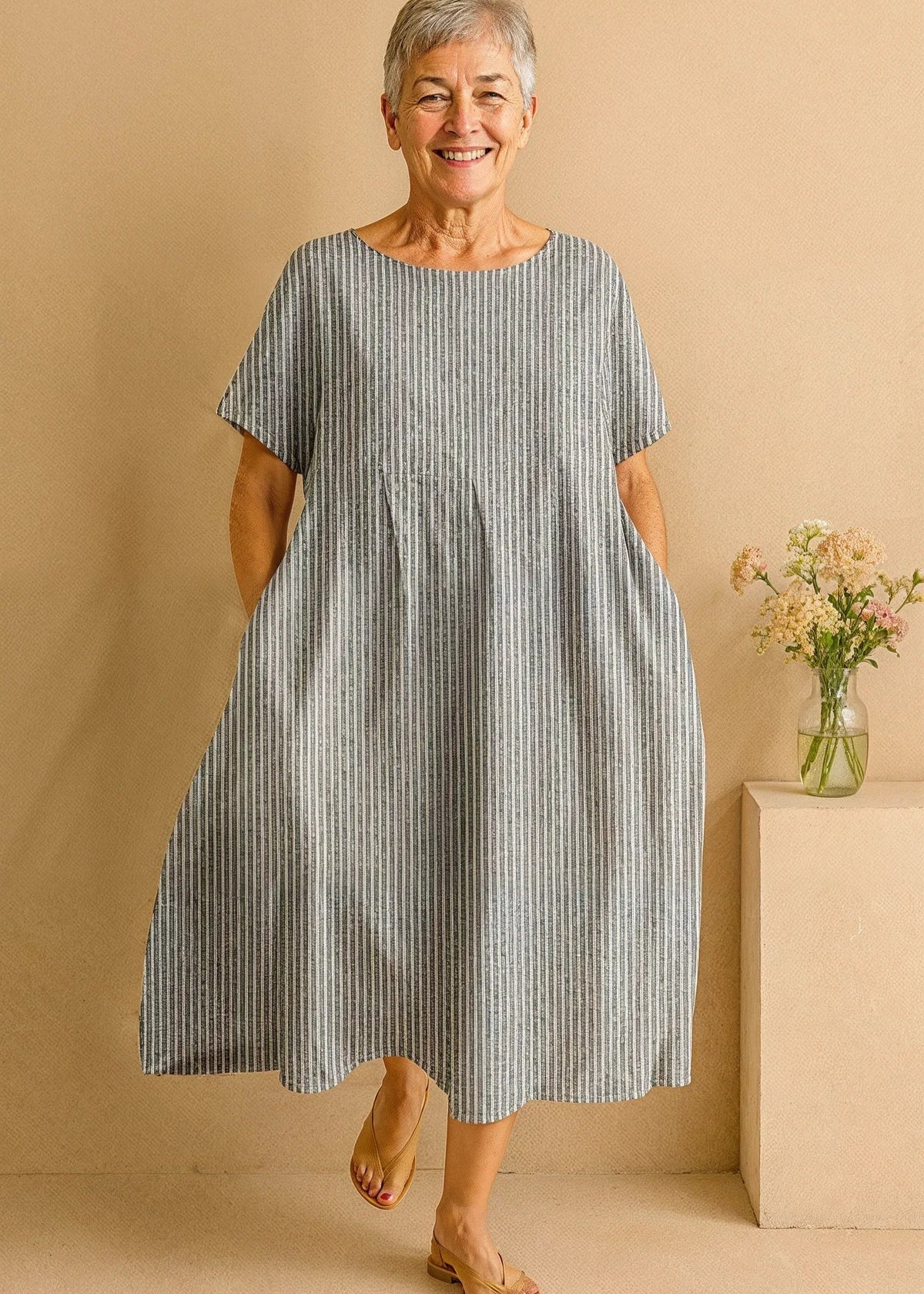 Amara | Elegant Women's Dress With Tummy Coverage