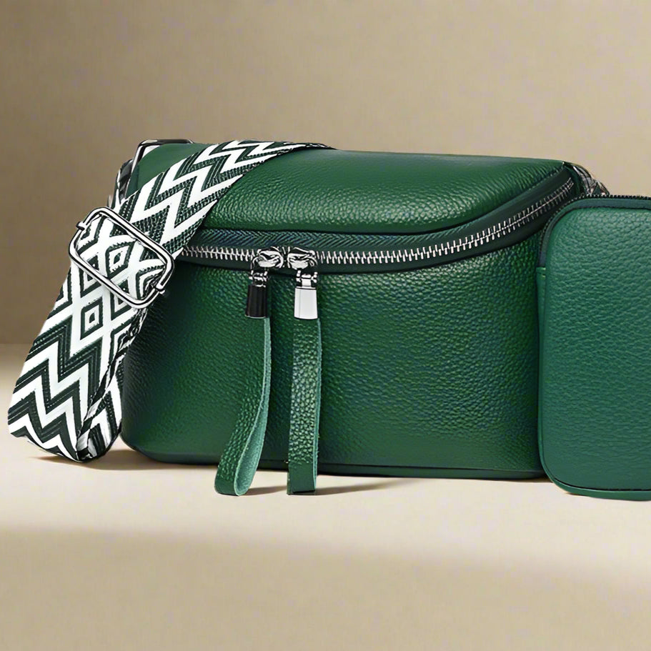 Zara | Refined Leather Shoulder Bag