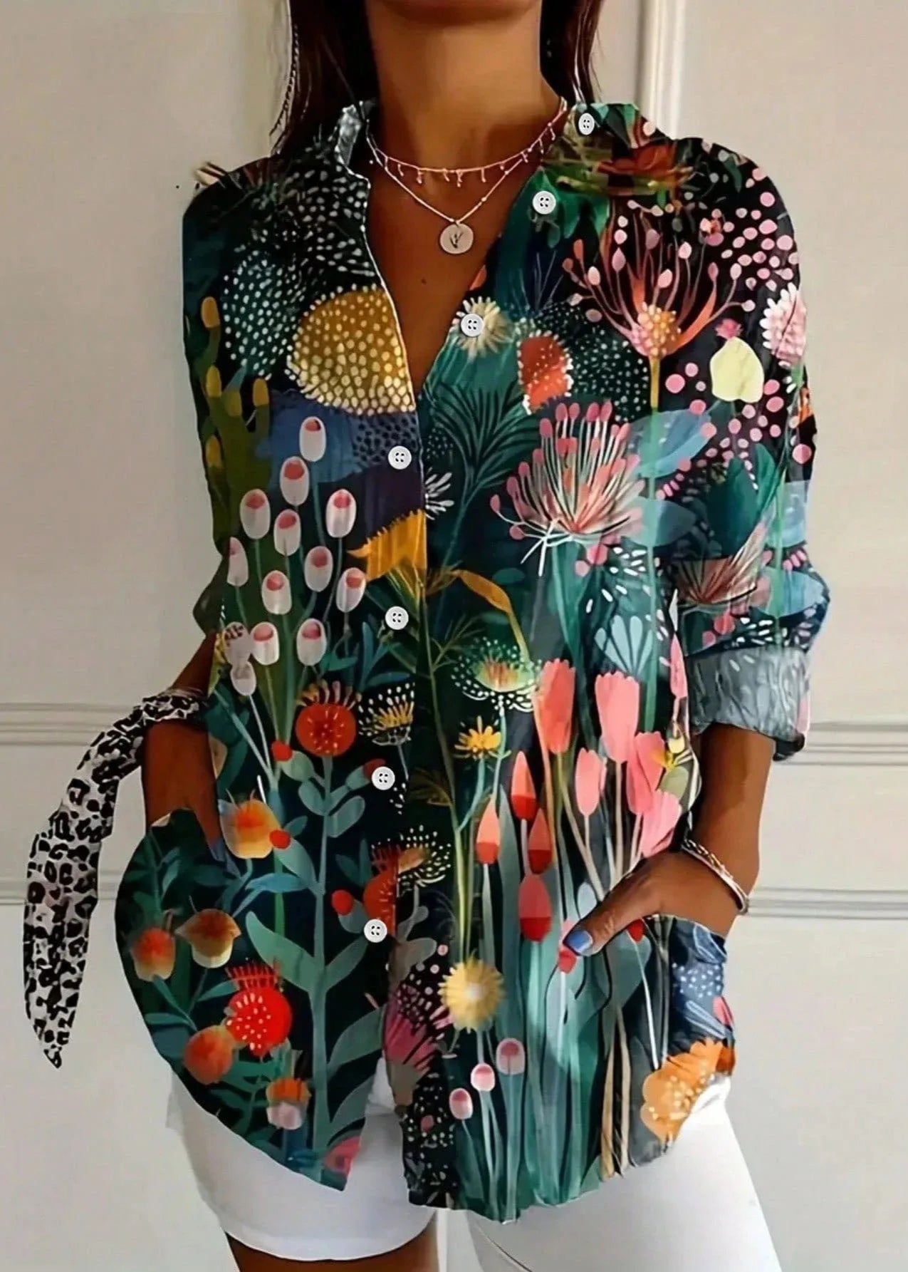 Elara | Colourful Vibes Blouse ๐