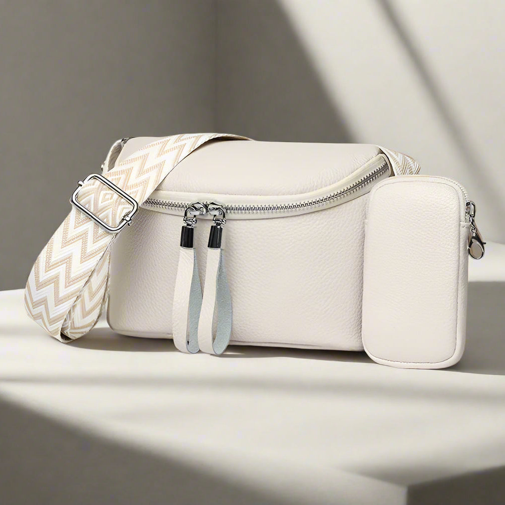 Zara | Refined Leather Shoulder Bag