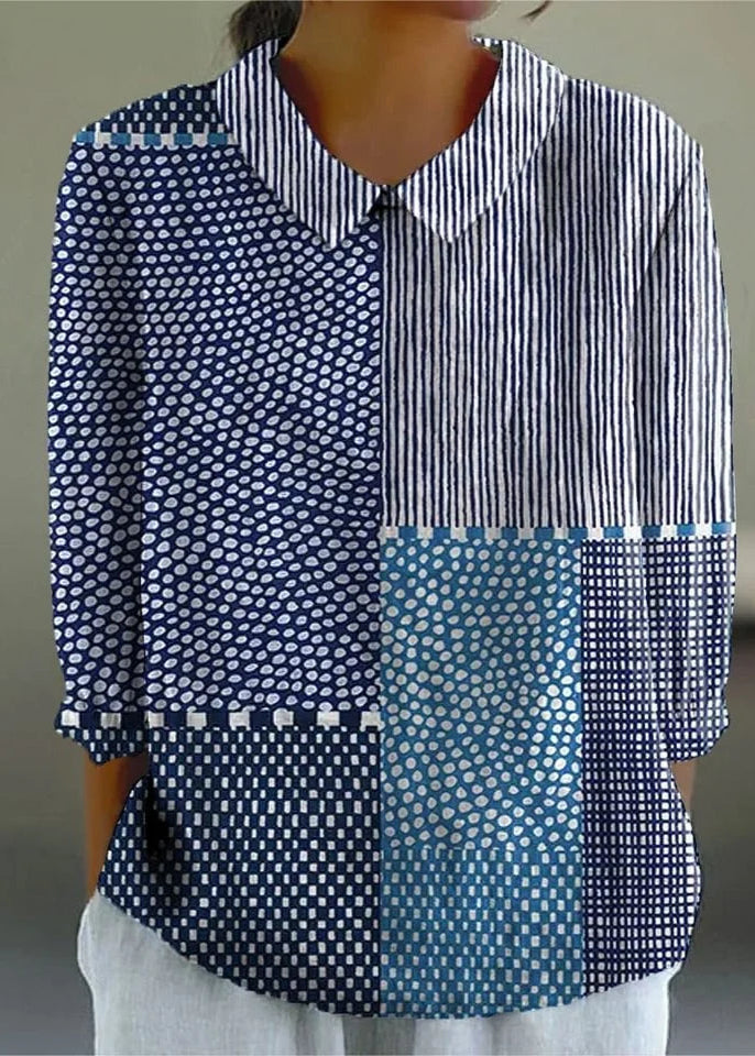 Claire | Vintage Colorful Blouse