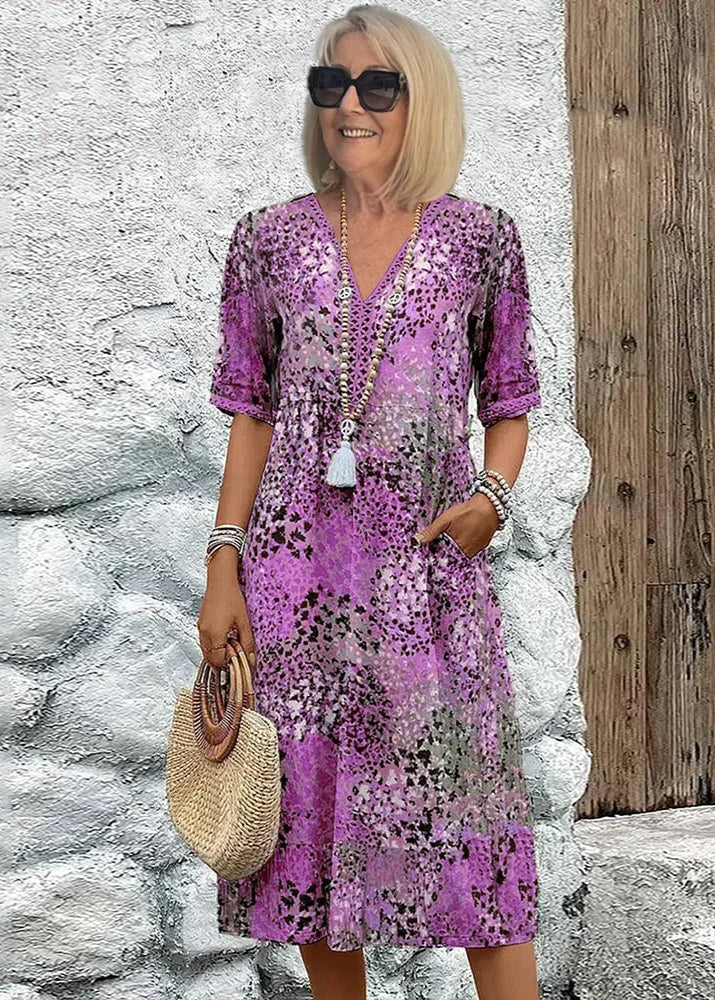 Mila Vibrant Mid Length Dress
