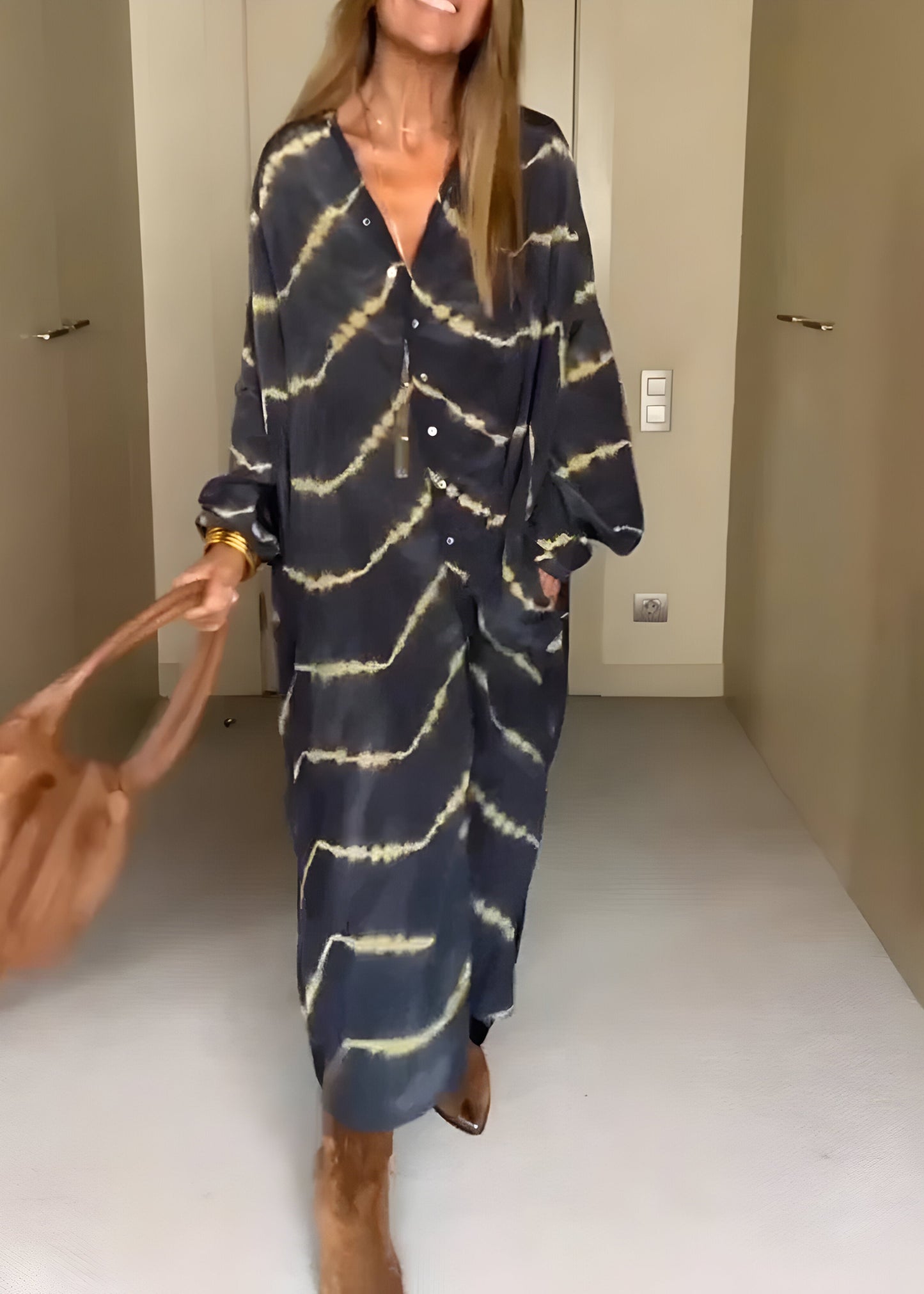 Juul | Boho Striped Maxi Dress