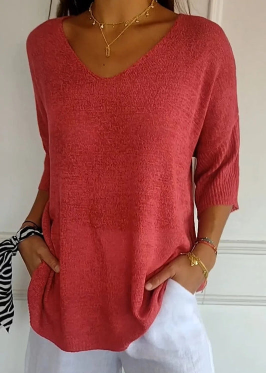 Liora | V-Neck Twist Top