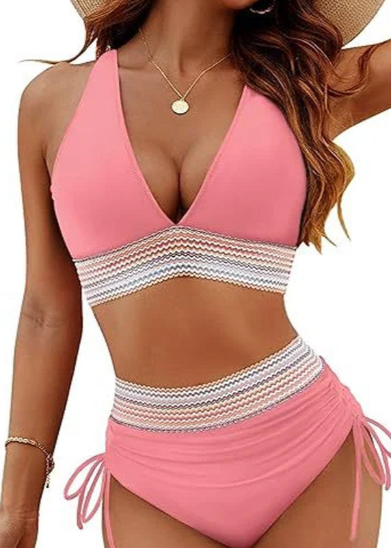 Noosa | High-Waist Colour Block Bikini Set