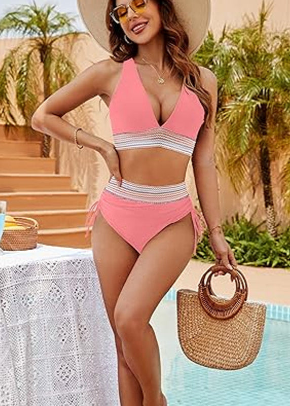 Noosa | High-Waist Colour Block Bikini Set