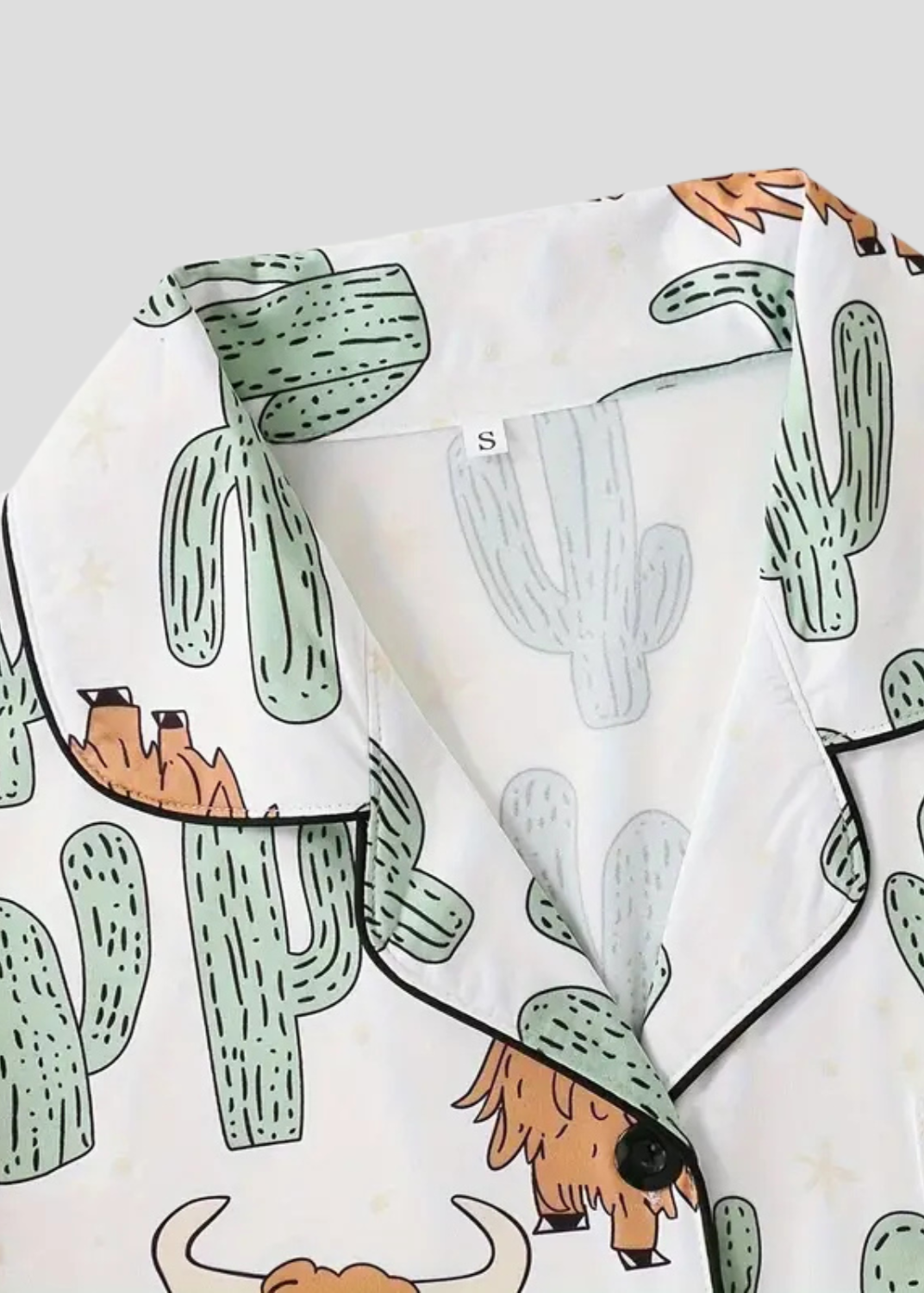 The Highland Cow Cactus Women's Pyjama Set