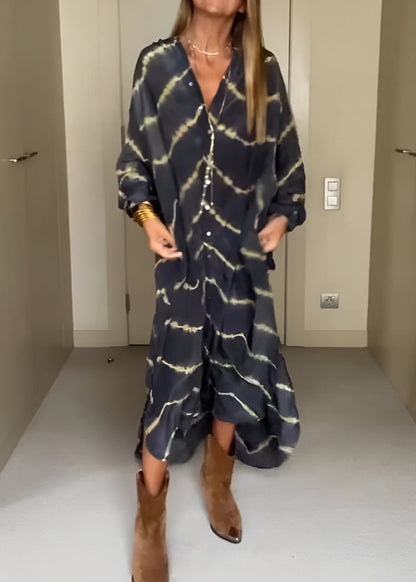 Juul | Boho Striped Maxi Dress