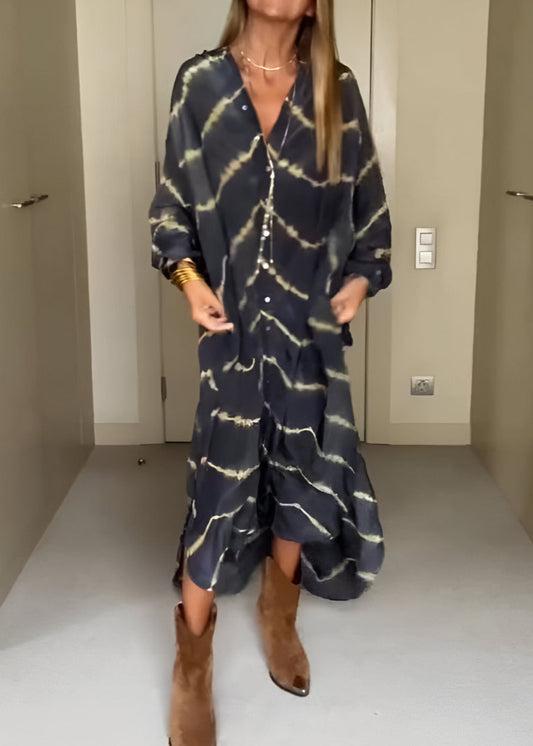 Juul | Boho Striped Maxi Dress