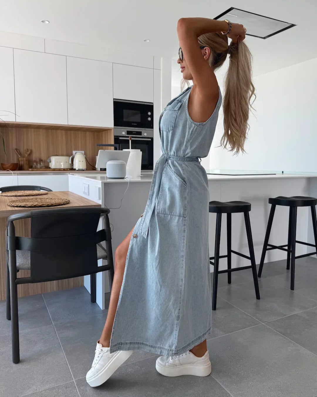 Louisa | Maxi Denim Dress