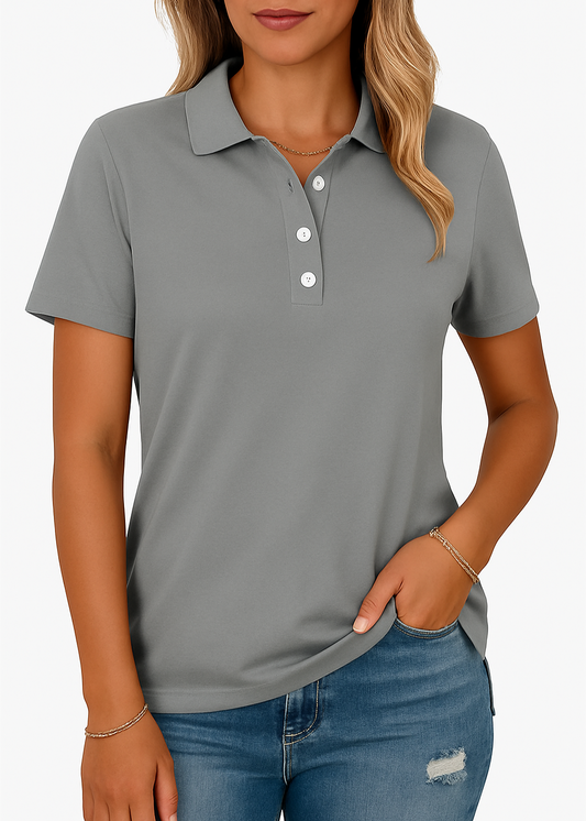Julia – Breathable Polo Shirt with an Elegant Look