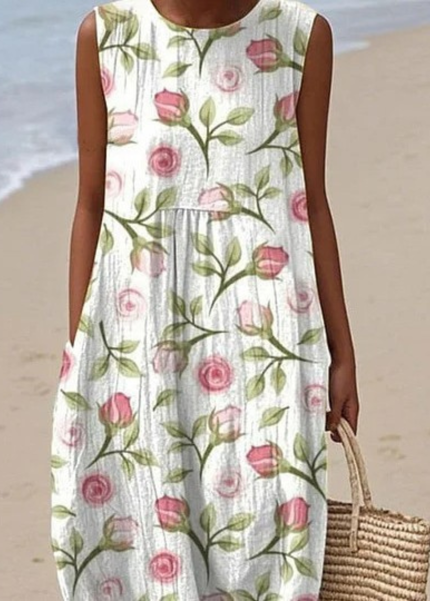 Maribel | Floral Sleeveless Summer Dress