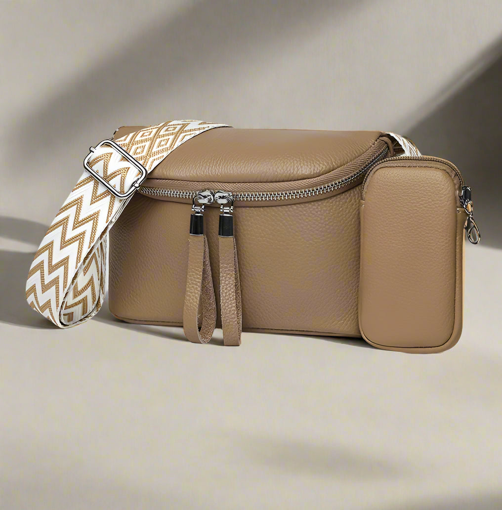 Zara | Refined Leather Shoulder Bag