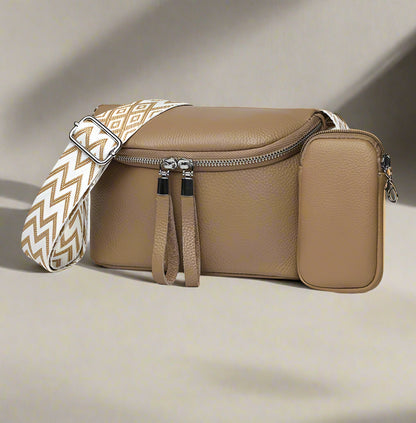 Zara | Refined Leather Shoulder Bag
