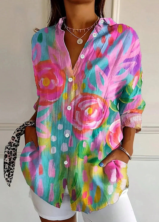 Elara | Colourful Vibes Blouse 💗