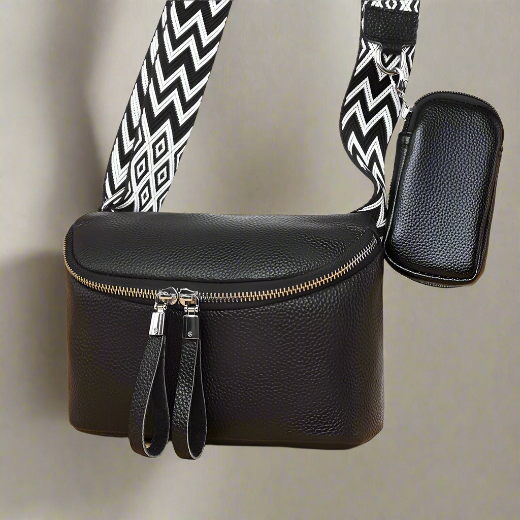 Zara | Refined Leather Shoulder Bag
