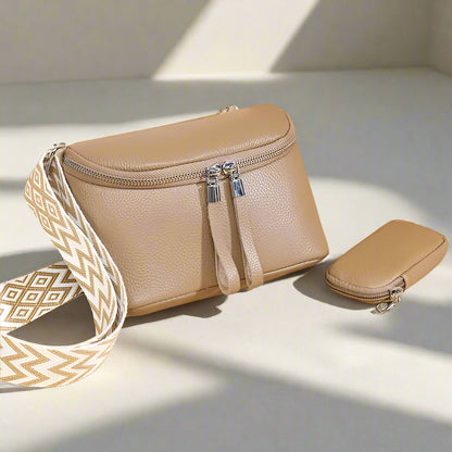 Zara | Refined Leather Shoulder Bag