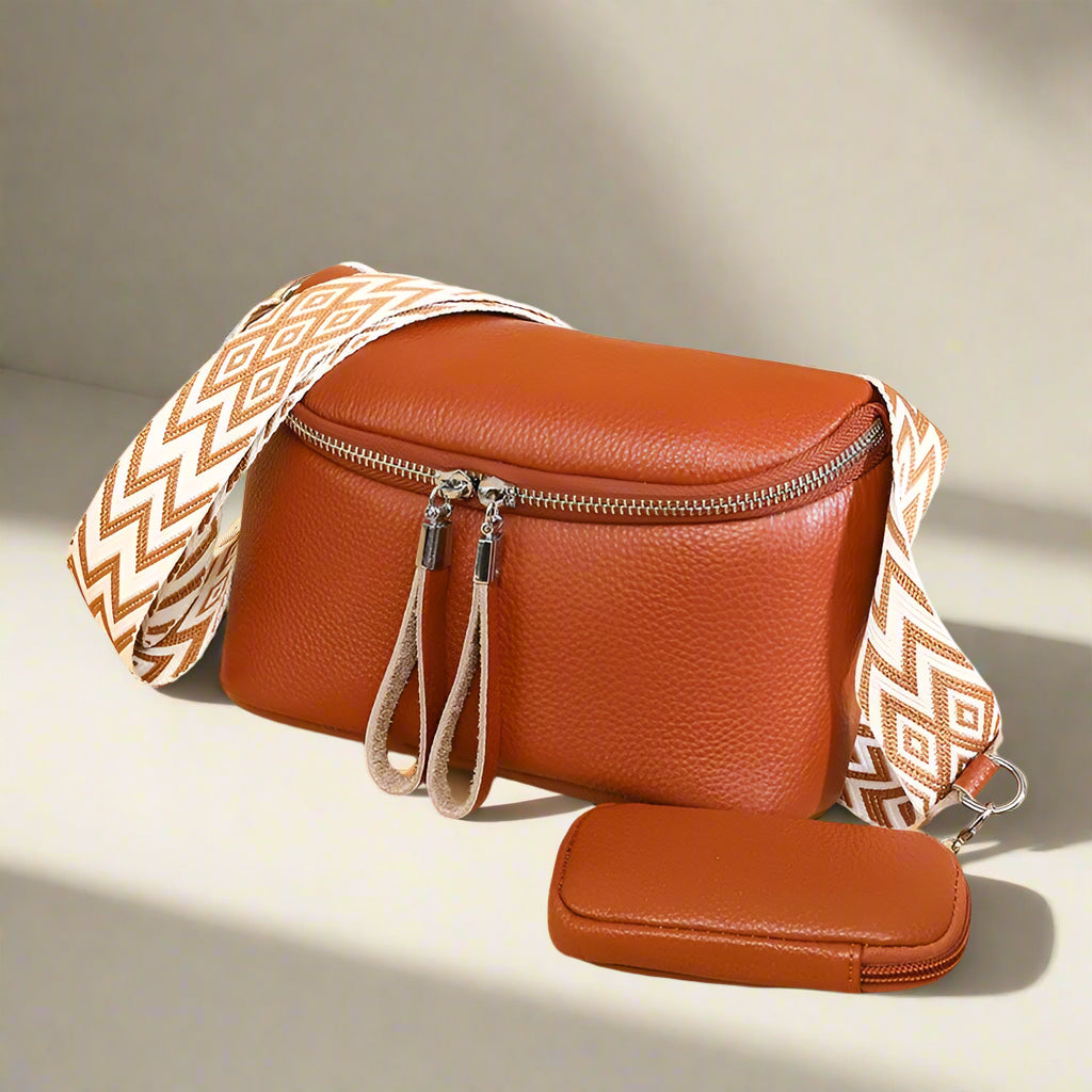 Zara | Refined Leather Shoulder Bag