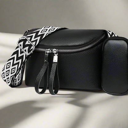 Zara | Refined Leather Shoulder Bag