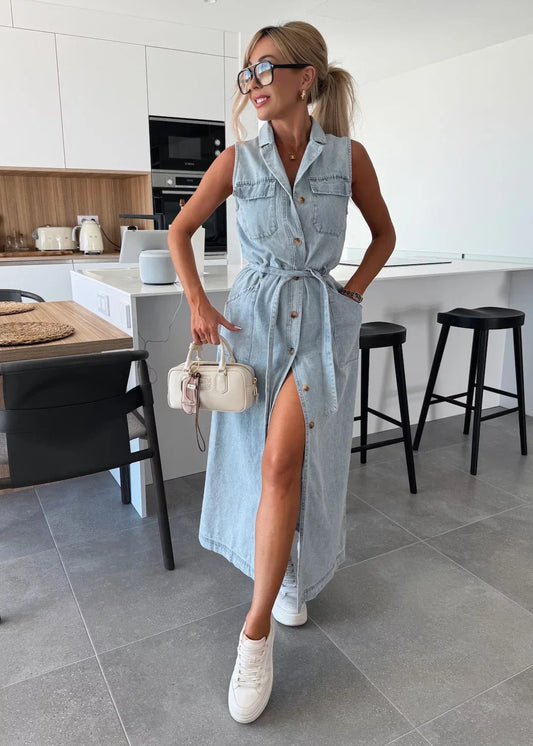 Louisa | Maxi Denim Dress