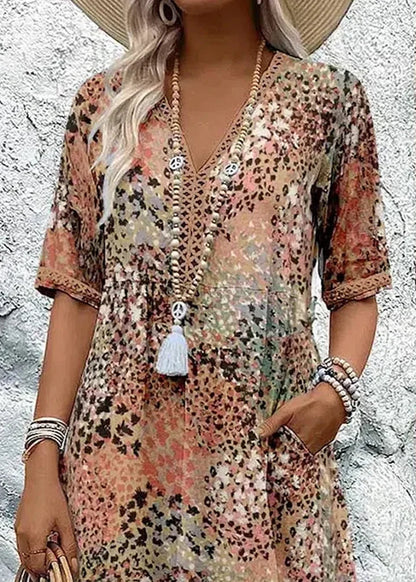 Mila Vibrant Mid Length Dress