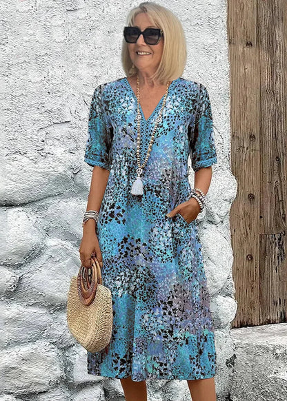 Mila Vibrant Mid Length Dress